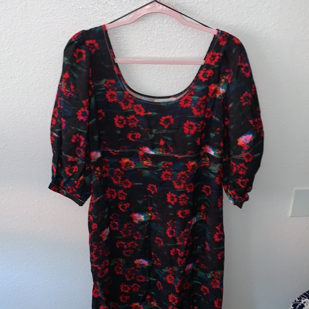 NWT RACHEL COMEY KODAK RED FLORAL MAXI DRESS - Picture 2 of 7